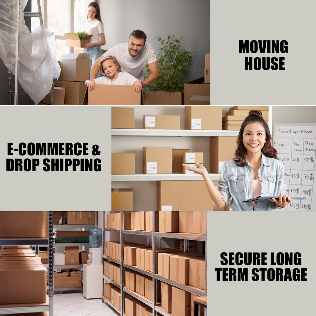 48mm x 66m - Adhesive Clear Transparent Parcel Packaging Tape (Pack of 6)